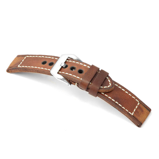 Cognac Genuine Vintage Leather Watch Band | Liverpool