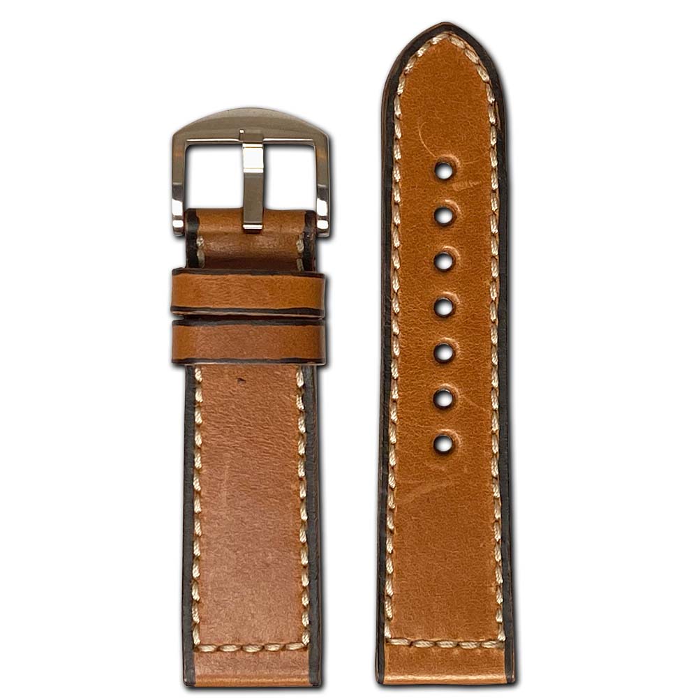 Honey Genuine Vintage Leather Watch Band | Manchester
