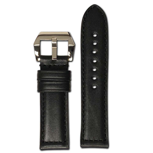 Black Calf Leather Watch Band | Milano | For Panerai