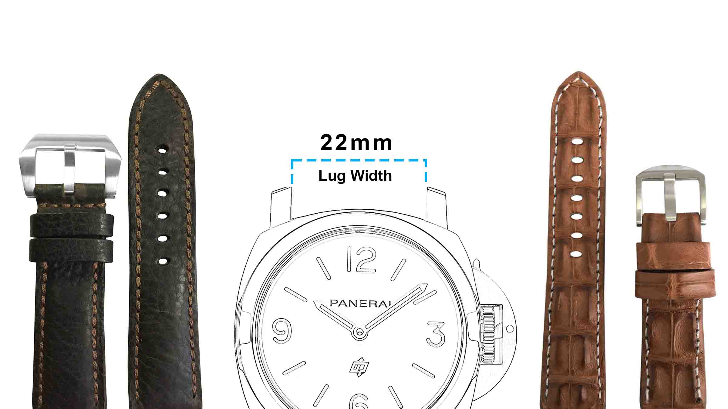 22mm Watch Bands for Panerai
