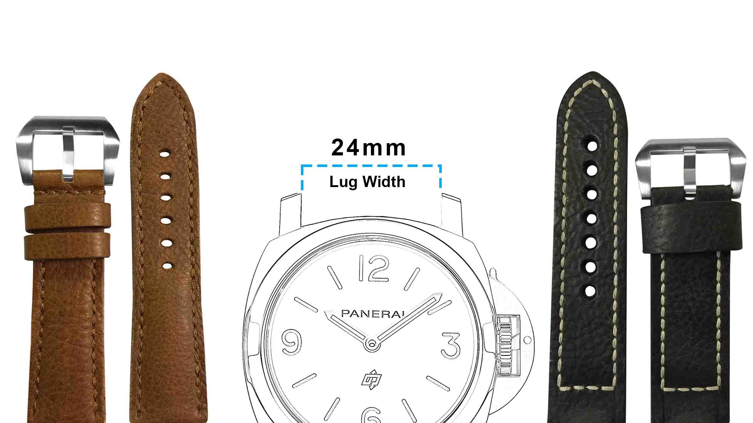24mm Watch Bands for Panerai