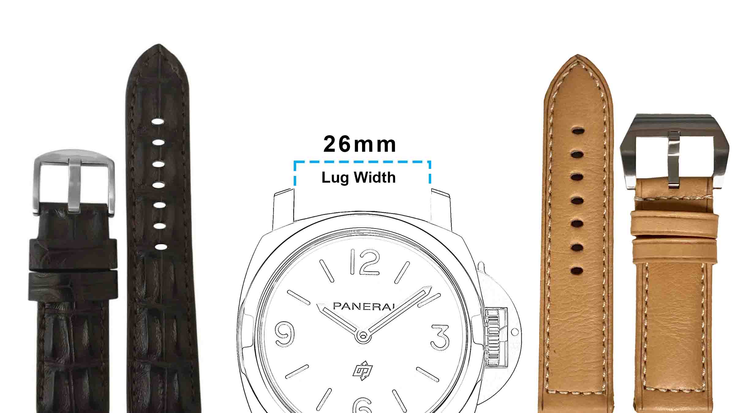 26mm Watch Bands for Panerai
