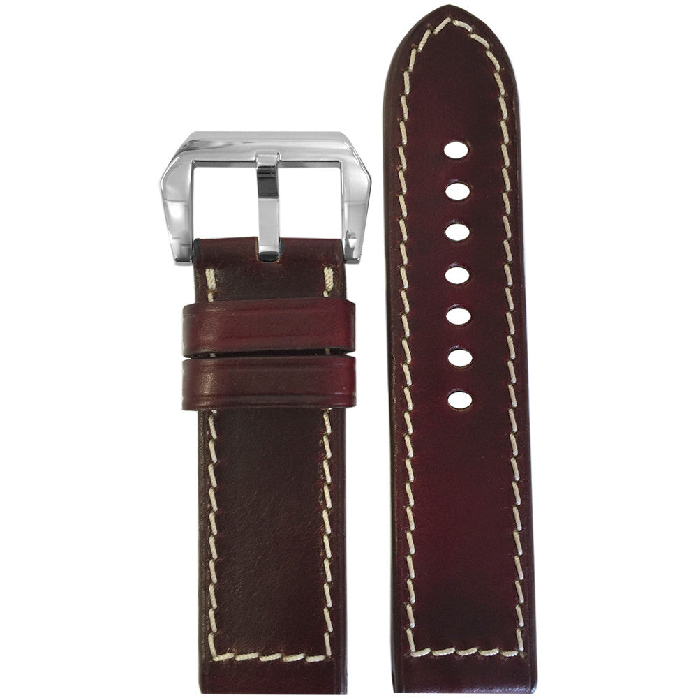 Chromexcel Horween Leather Watch Band | Dark Burgundy | For Panerai